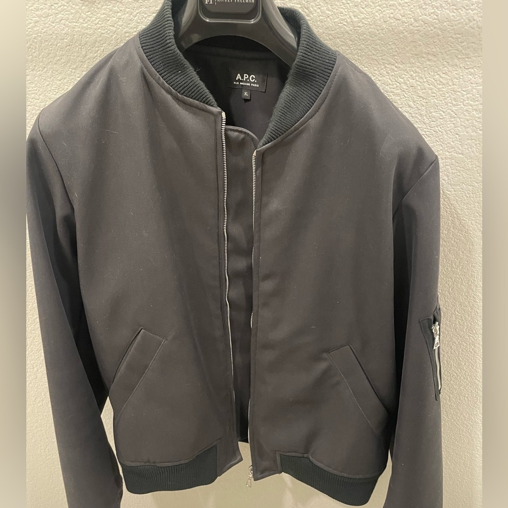 APC Men’s Black Bomber Jacket size: XL